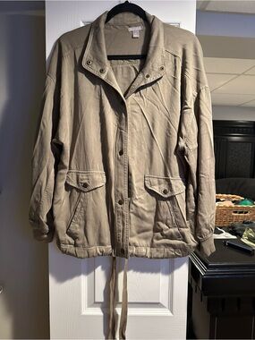 Classic womens Khaki Utility Jacket